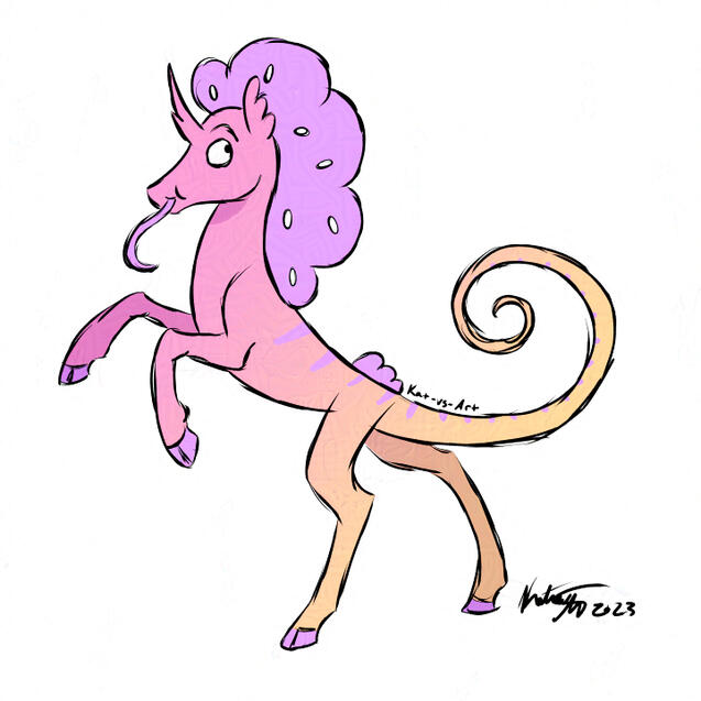 Cotton Candy Chameleon Unicorn